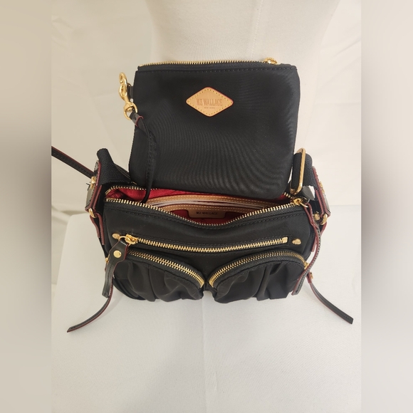 MZ Wallace - Elegant Black Shoulder Bag/Crossbody Bag - Picture 12 of 16